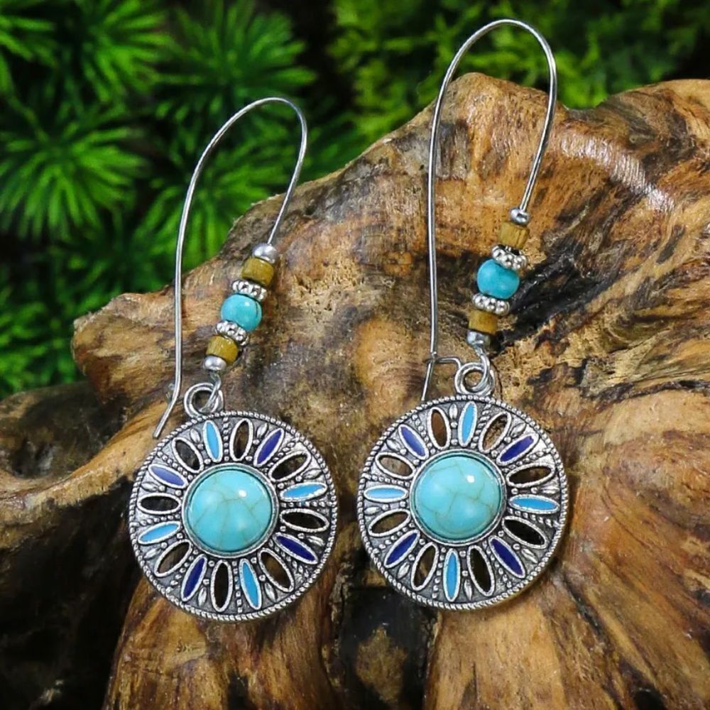 5 for $25 Teal Round Drops